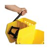 Boardwalk 35 qt Side Press Mop Bucket and Wringer, Yellow/Silver, Plastic/Metal 3485205